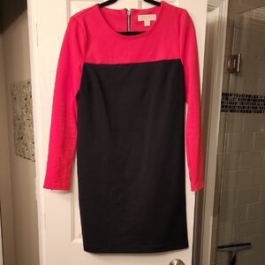 Michael Kors RED and Black Long Sleeve Dress
